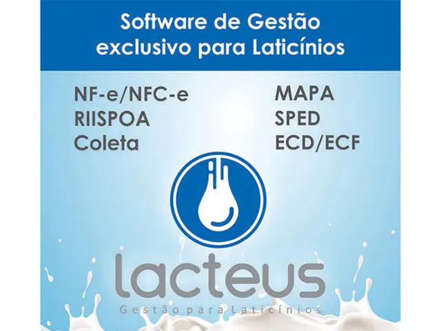 Sistema de Gestão para Laticínios Lacteus ERP
