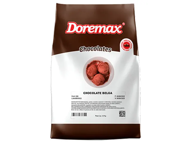 Saborizante em Pó Doremax Chocolate Belga para Sorvetes 8Kg