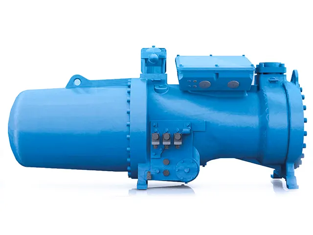 Compressor de Parafuso Semi-Hermético Compacto CX Água 810 m³/h