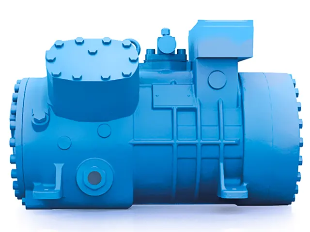 Compressor de Pistão Semi-Hermético CO₂ Subcrítico 15 m³/h