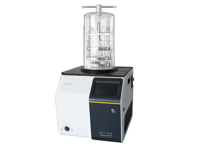 Liofilizador de Bancada com Aquecimento Tipo com Tampa de Pressão 6Kg/24h MD-18ND/B-80
