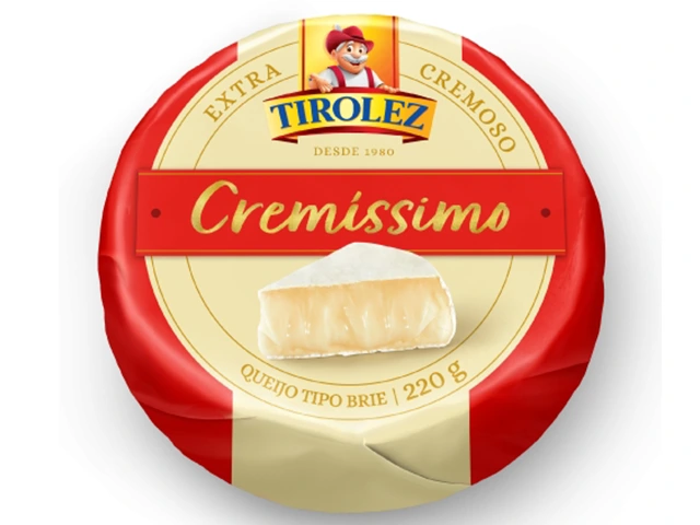 Brie Cremíssimo Tirolez é opção para consumidor que aprecia o queijo com textura extracremosa