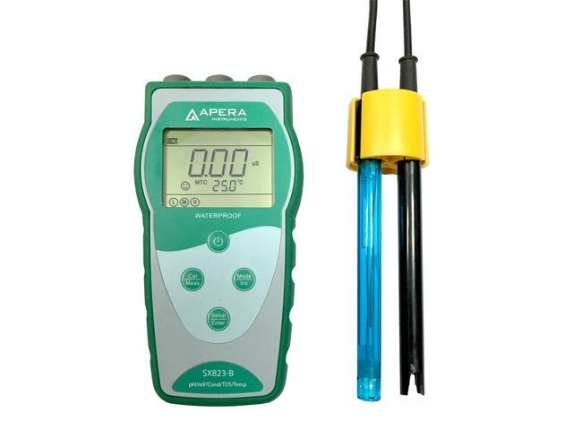 Medidor Portátil de pH, Condutividade, TDS e Temperatura SX823B