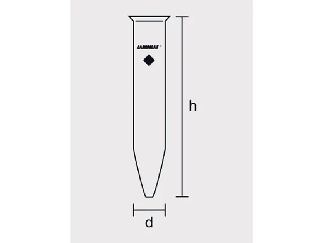 Tubo de Centrífuga Cônico sem Graduação 10 ML Laborglas