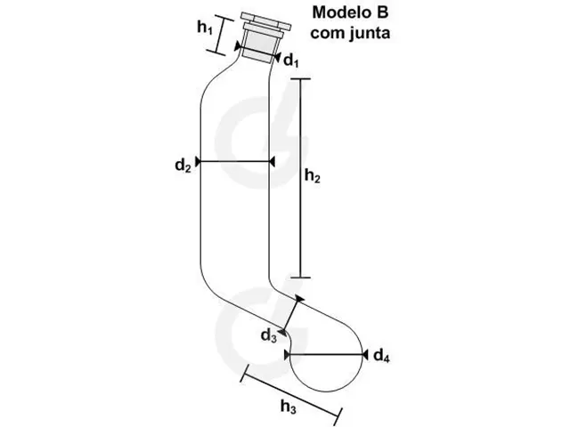 Frasco de Extração Mojonnier Modelo B com Junta Laborglas