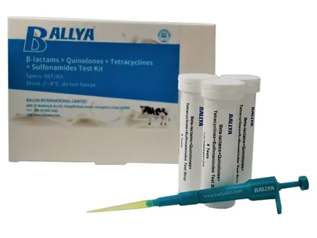 Teste Rápido de Resíduos de Antibióticos Beta, Tetra, Sulfonamidas e Quinolonas no Leite Ballya