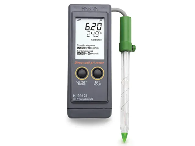 Medidor Portátil de pH para Medições Diretas em Solo HI99121