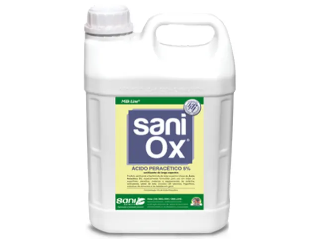 Sanitizante Sani Ox a Base de Ácido Peracético 5L