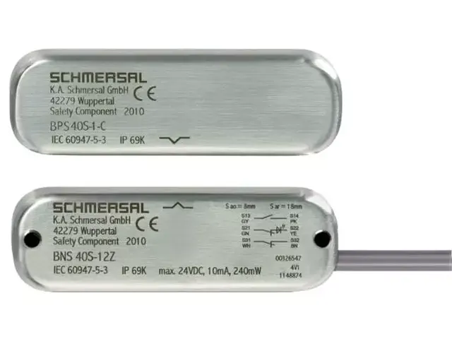 Sensor Magnético de Segurança Inox IP69 BNS 40S - SCHMERSAL