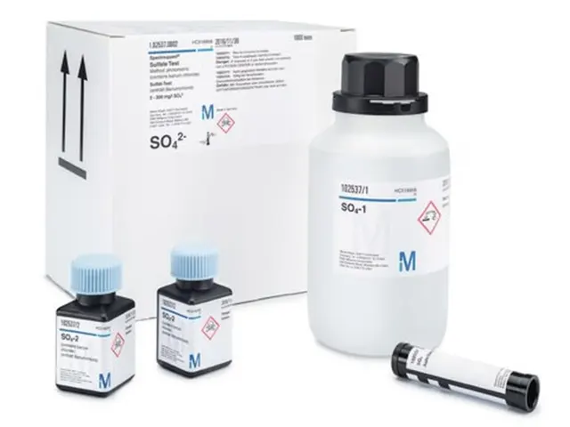 Teste de Sulfatos Spectroquant 0.50–50.0mg/l 100 Testes