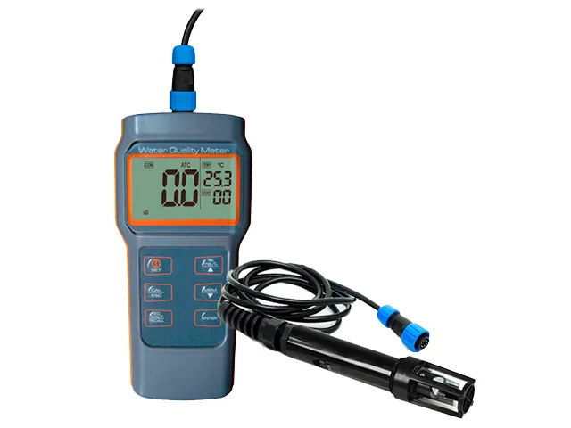 Medidor Multiparâmetro AK87 pH/Cond/TDS/Sal/OD/Temp com Sonda de Condutividade