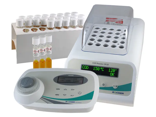 Kit Medidor de DQO CD200, Termoreator CR25, Capa Protetora e Reagente para Medição de DQO