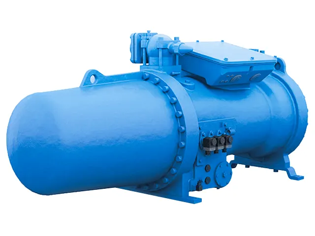 Compressor de Parafuso Semi-Hermético Compacto CX Água UL 1.000 m³/h