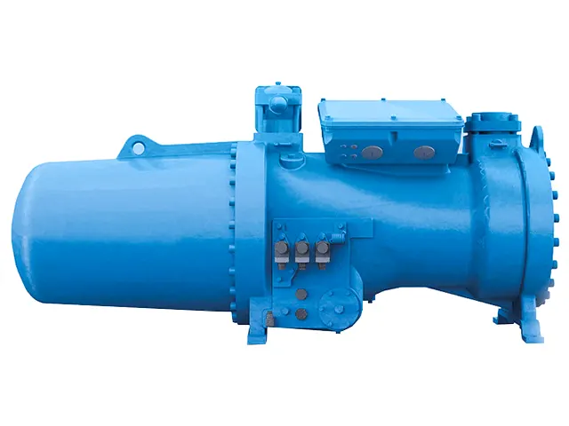 Compressor de Parafuso Semi-Hermético Compacto CX Água UL 1.085 m³/h
