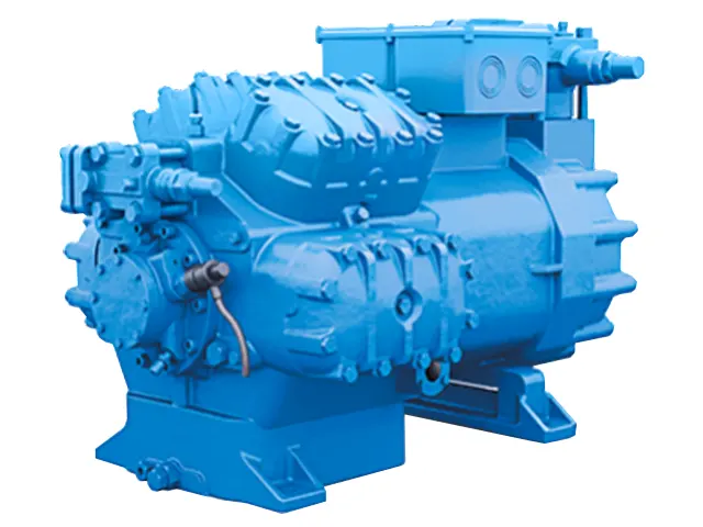 Compressor de Pistão Semi-Hermético ATEX HFO HFC 227.8 m³/h