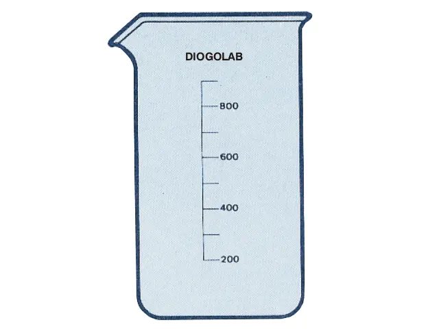 Copo Berzelius Forma Alta Graduado 1.000 ml DiogoLab