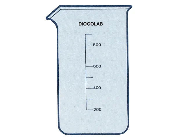 Copo Berzelius Forma Alta Graduado 100 ml DiogoLab
