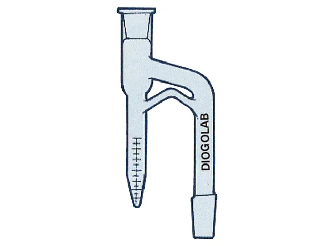 Dean Stark Trap para Destilação Dupla Passagem Juntas Esmerilhadas 10 ml DiogoLab