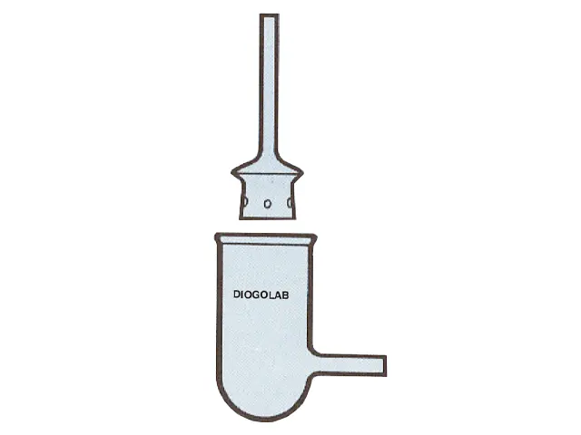 Frasco de Filtragem de Poeira para Retenção de Enxofre no Catalisador de Carbono DiogoLab