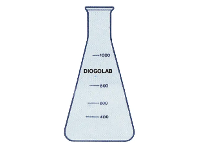 Frasco Erlenmeyer Boca Estreita Graduado 25 ml DiogoLab