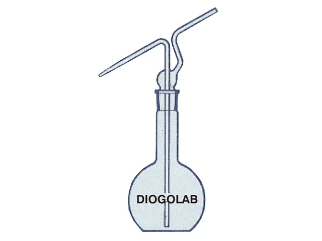 Frasco Lavador de Gás Tipo Piseta Juntas Esmerilhadas Intercambiáveis 1.000 ml DiogoLab