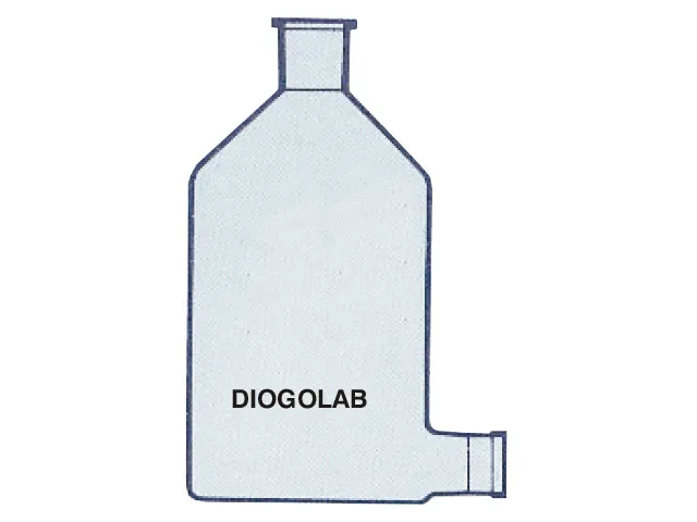 Frasco Mariotte Branco com Saída para Tubo de Borracha 500 ml DiogoLab