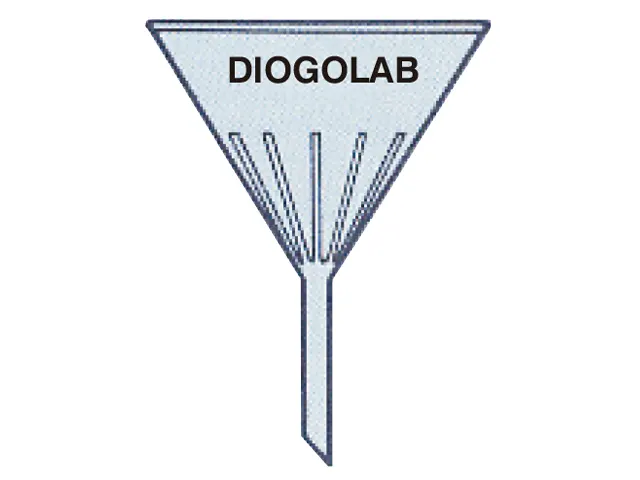 Funil Analítico Raiado 60º Haste Curta 15 ml DiogoLab