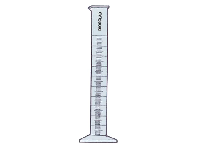 Proveta Graduada com Base Redonda de Vidro 10 ml DiogoLab