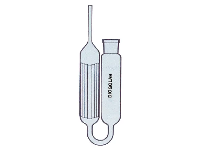 Ampola com Tubo de Vidro Internamente para Aparelho Analisador de Gás Orsat DiogoLab