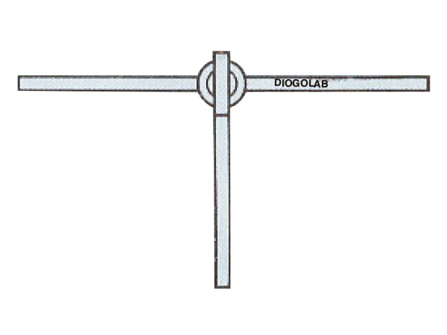 Torneira Vidro T com Rosca para Alto Vácuo 8x2.5 mm DiogoLab