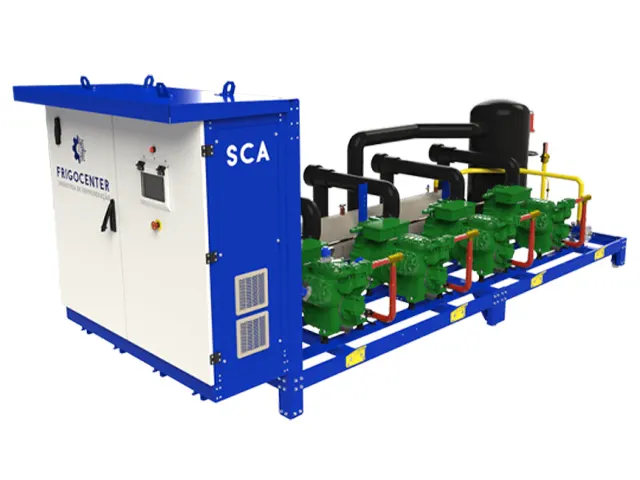 Skid Multicompressor Industrial Baixa Temperatura R-404A SCA 10.828 kcal/h