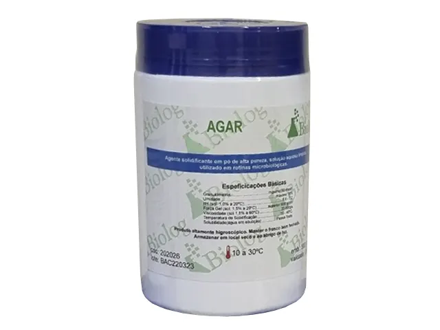 Agar-Agar Puro não Bacteriológico BIOLOG 500g