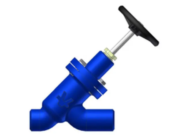 Válvula Bloqueio de Passagem Reta 180º