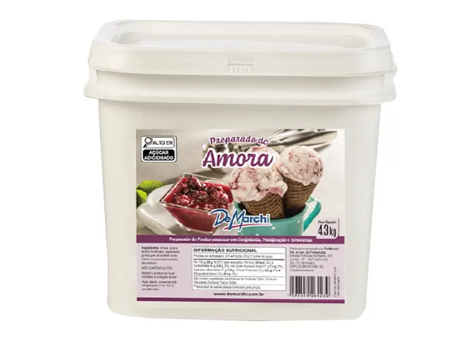 Preparado de Fruta Sabor Amora 4,3 Kg