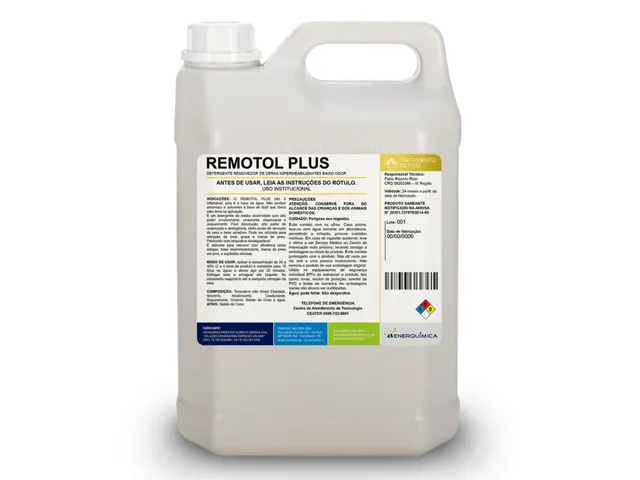 Detergente Removedor de Ceras Impermeabilizantes Baixo Odor para Pisos REMOTOL PLUS 250ml