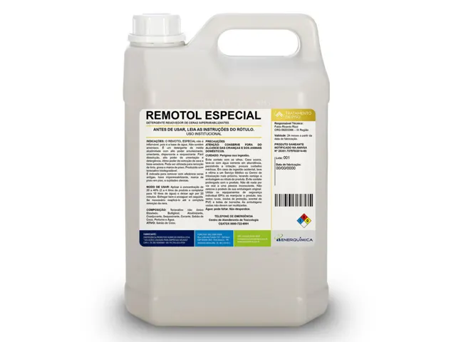 Detergente Removedor de Ceras Impermeabilizantes para Pisos REMOTOL ESPECIAL 20L