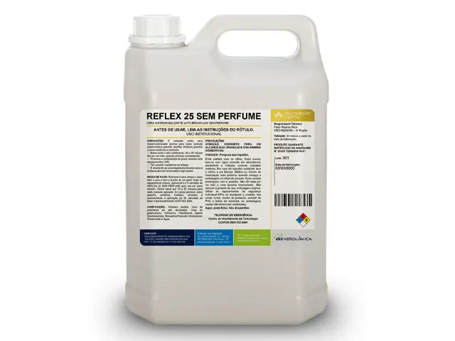 Cera Impermeabilizante Auto Brilho para Piso UHS REFLEX 25 SEM PERFUME 20L