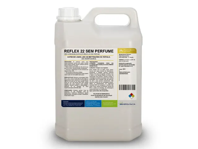 Cera Impermeabilizante Auto Brilho para Piso UHS REFLEX 22 SEM PERFUME 55L