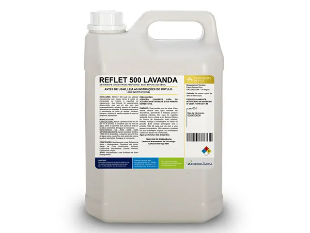 Detergente Concentrado Perfumado Baixa Espuma Uso Geral REFLET 500 LAVANDA 55L