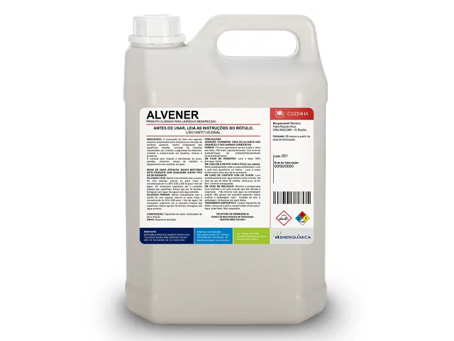 Sanitizante Clorado para Limpeza e Desinfecção ALVENER 5Kg