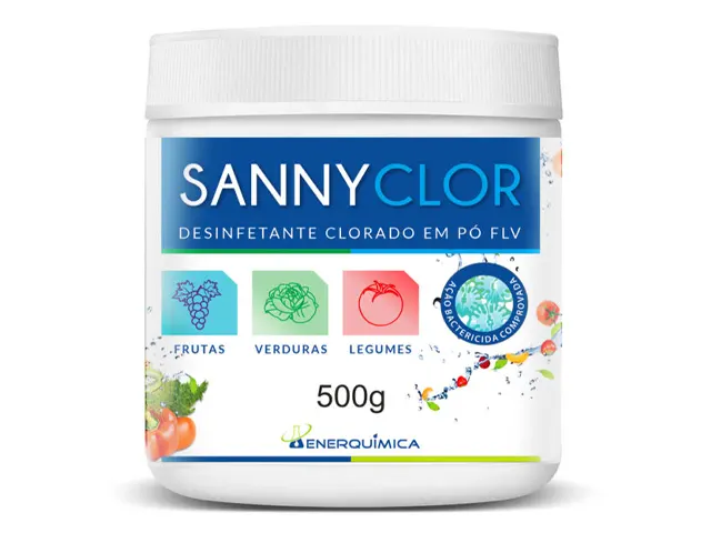 Desinfetante Clorado para Frutas, Legumes e Verduras SANNYCLOR 500g