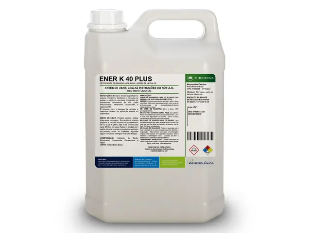 Detergente Desengraxante para Limpeza de Veículos ENER K 40 PLUS 55Kg