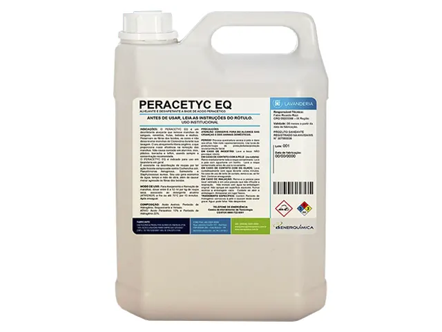 Alvejante e Desinfetante Base de Ácido Peracético PERACETYC EQ Lavanderia 5Kg