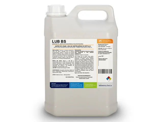 Detergente Lubrificante de Esteiras Transportadoras LUB BS 1L