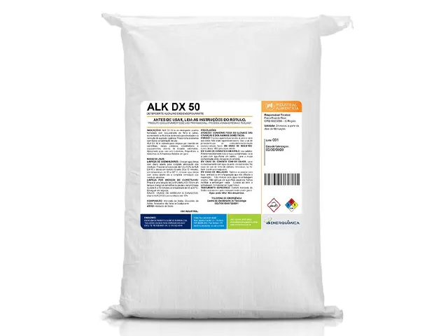 Detergente Alcalino Desengordurante em Pó ALK DX 50 5Kg