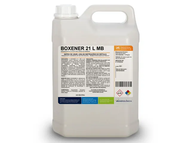 Desincrustante Alcalino para Limpeza de Membrana BOXENER 21 L MB 25Kg