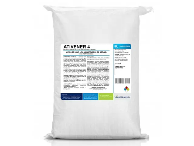 Detergente Alcalino em Pó ATIVENER 4 Lavanderia 25Kg