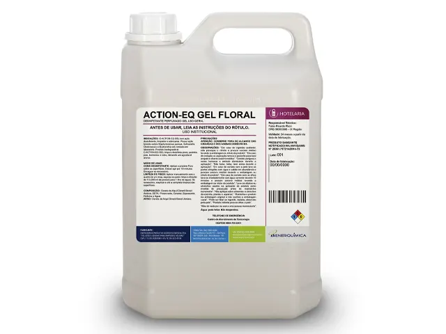 Desinfetante Perfumado Gel uso Geral ACTION EQ GEL FLORAL 5L