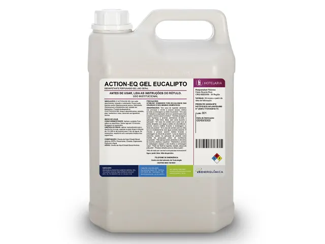 Desinfetante Perfumado Gel uso Geral ACTION EQ GEL EUCALIPTO 55L