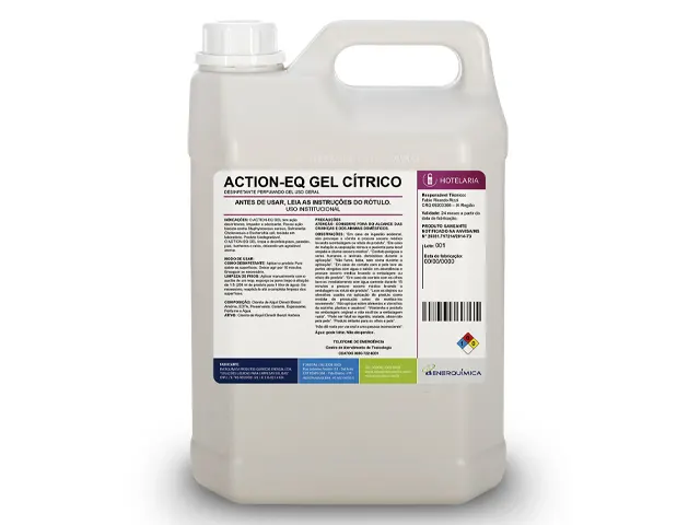 Desinfetante Perfumado Gel uso Geral ACTION EQ GEL CÍTRICO 1L